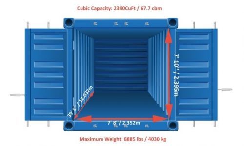 40-foot Shipping Containers | Loading & Dimensions | MoveHub