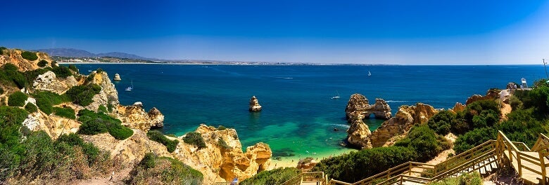 view of the sea at the Algarve