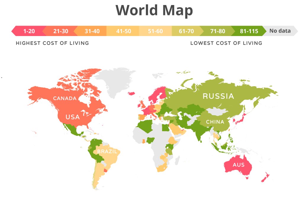 Cost of Living around the World in 2020 | MoveHub