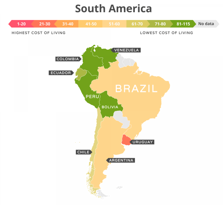 Cost of Living Around the World in 2020