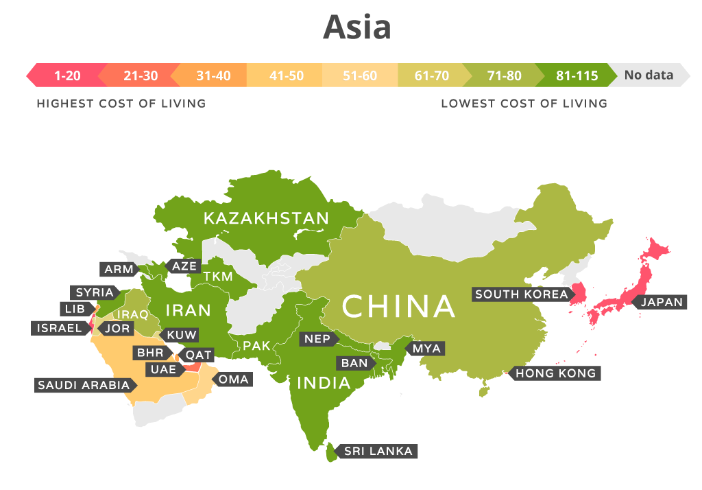 Cost of Living Around the World in 2020