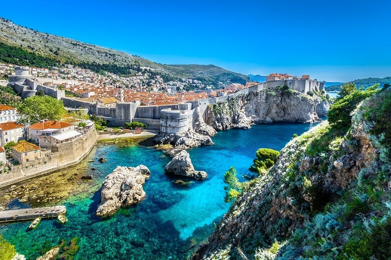 A view of sea in Dubrovnik