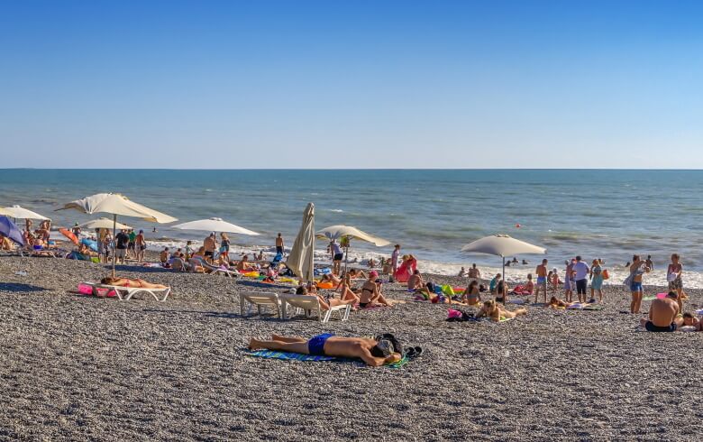 beach in sochi, russia